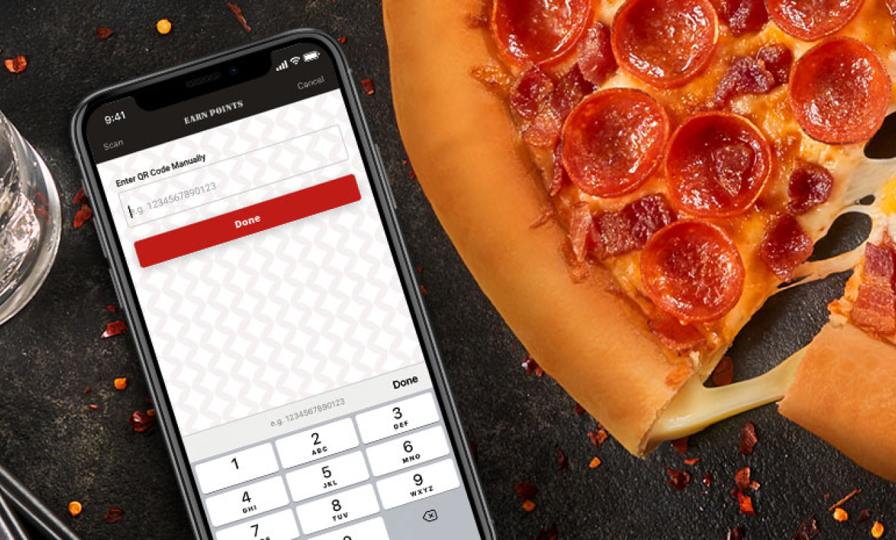 pizza and phone